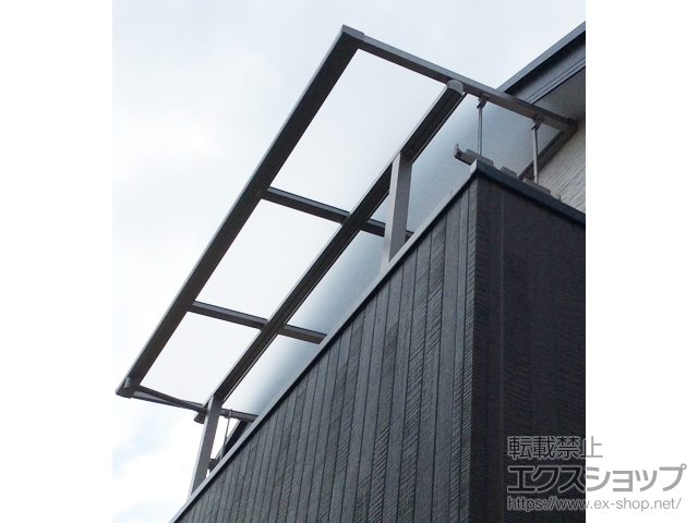 京都府京都市ののバルコニー・ベランダ屋根 スピーネ F型 屋根タイプ 単体 積雪〜20cm対応 施工例