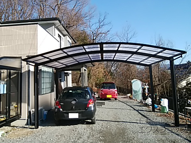 長野県下伊那郡松川町ののカーポート レイナツインポートグラン　積雪〜20cm対応 施工例
