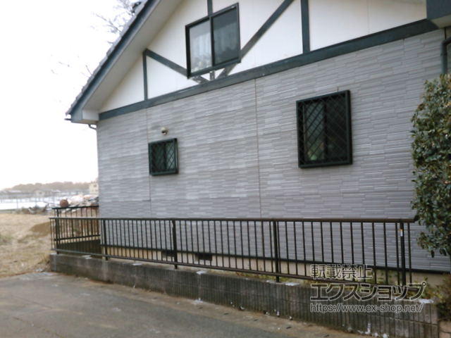 千葉県八街市ののフェンス・柵 ミエッタフェンス 防犯たて格子タイプ 自由柱施工 施工例