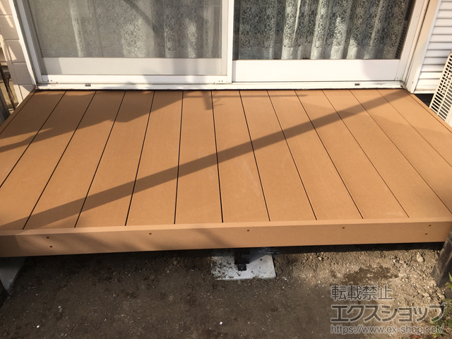埼玉県三郷市ののウッドデッキ マージウッドデッキ 施工例