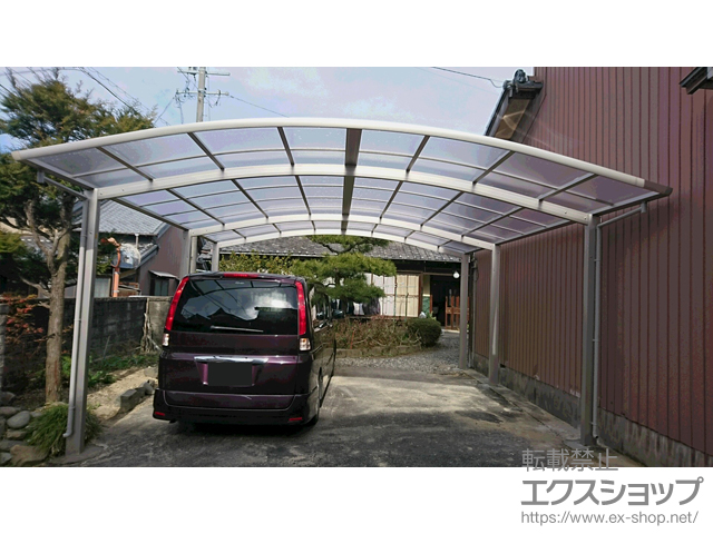 三重県三重郡川越町ののカーポート レイナツインポートグラン 延長　積雪〜20cm対応 施工例