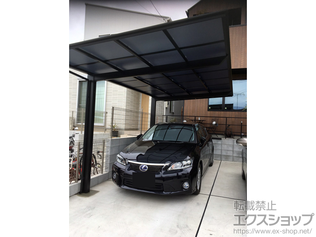 千葉県千葉市ののカーポート フーゴF (フラットスタイル) 積雪〜20cm対応 施工例