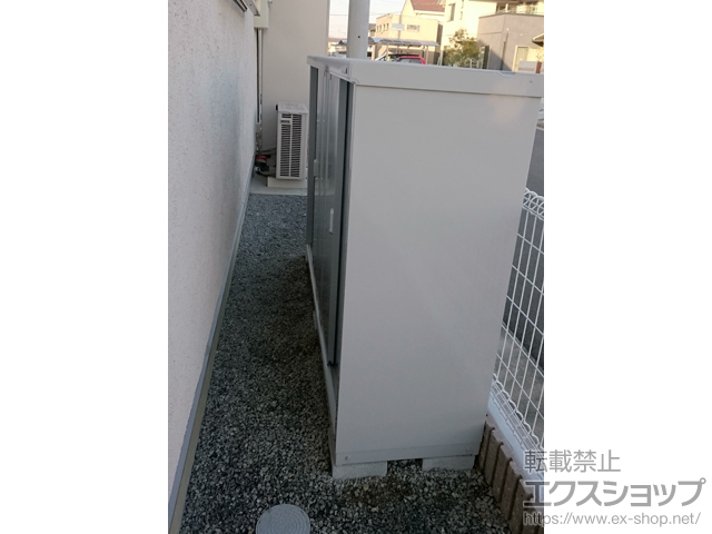 香川県高松市のの物置・屋外倉庫 シンプリー 一般型 1940×515×1303 MJX-195C-P-FS 施工例