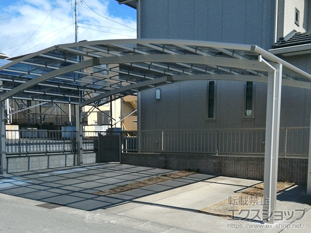 三重県伊勢市ののカーポート レイナトリプルポートグラン 積雪〜20cm対応 施工例