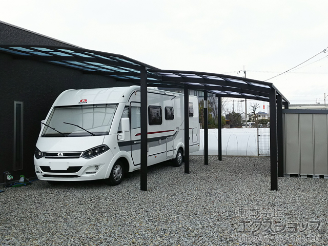 徳島県徳島市ののカーポート レイナポートグラン 延長　積雪〜20cm対応 施工例