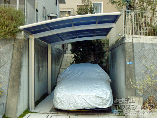 神奈川県川崎市ののカーポート プレシオスポート 積雪〜20cm対応 施工例