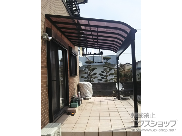三重県桑名市ののテラス屋根 ヴェクターテラス R型 テラスタイプ 単体 積雪〜50cm対応 施工例