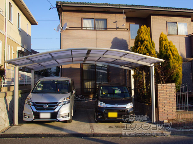 愛知県豊明市ののカーポート レイナツインポートグラン　積雪〜20cm対応 施工例