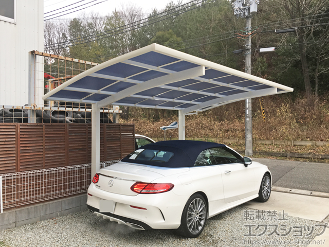 兵庫県西宮市ののカーポート レイナポートグラン　積雪〜20cm対応 施工例