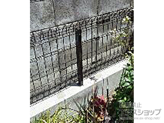 愛知県名古屋市ののフェンス・柵 メッシュフェンス G10-R 自由柱 施工例