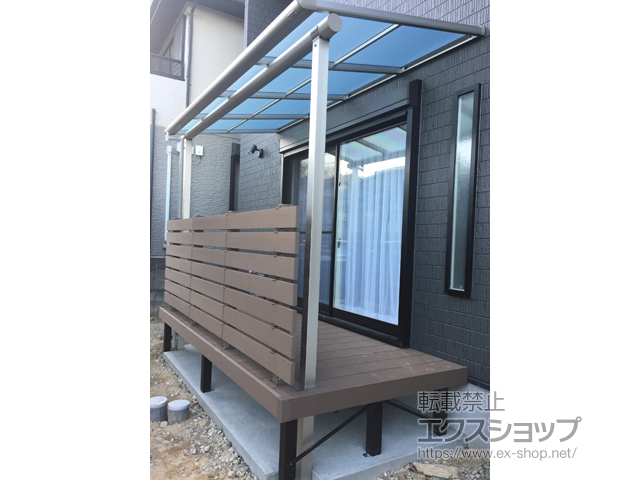 岐阜県関市ののウッドデッキ マージウッドデッキ 施工例