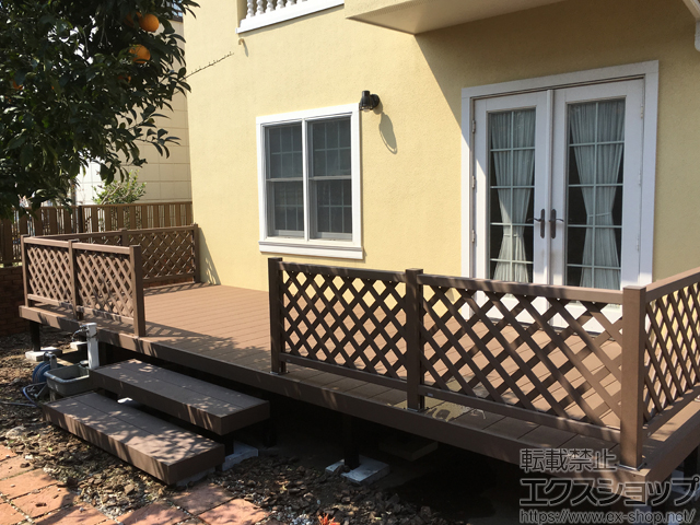 神奈川県藤沢市ののウッドデッキ リウッドデッキ 200 施工例