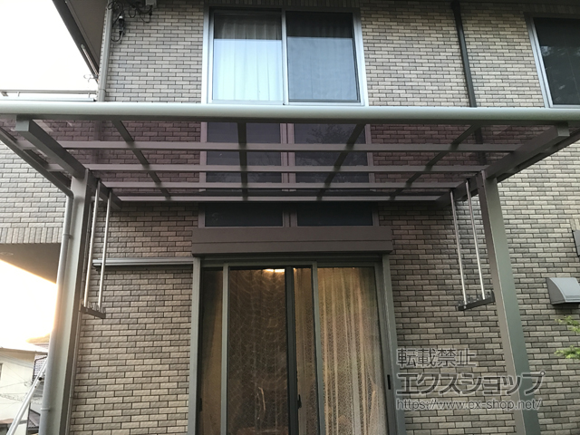 福岡県筑紫野市ののテラス屋根 エフルージュグランZERO テラスタイプ 積雪〜20cm対応 施工例