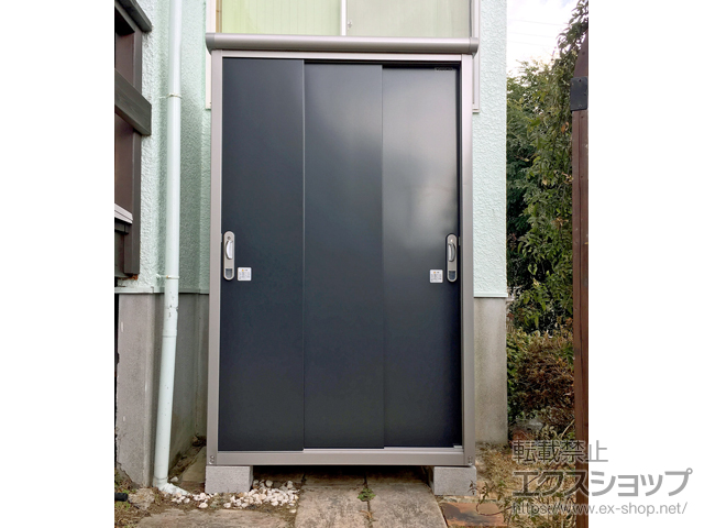 静岡県伊東市のの物置・屋外倉庫 エスモ 一般型 1200×750×1959 ESE-1207A-SM 施工例