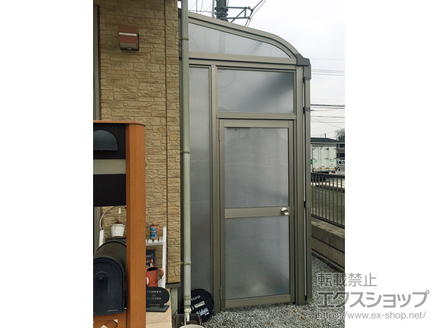 栃木県栃木市ののストックヤード スピーネストックヤードR型 パネルタイプ ヤード仕様 積雪〜20cm対応 施工例