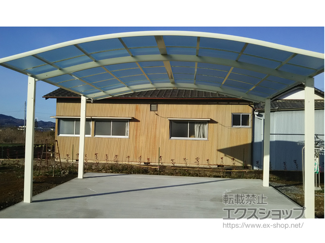 栃木県栃木市ののカーポート レイナツインポートグラン　積雪〜20cm対応 施工例