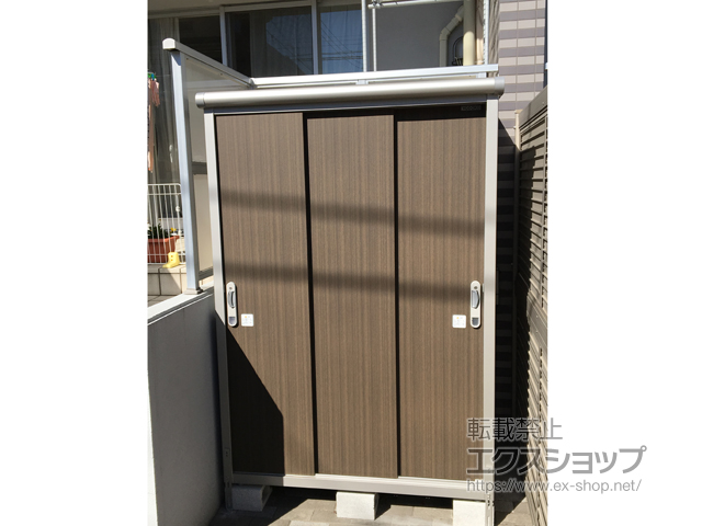 埼玉県ふじみ野市のの物置・屋外倉庫 エスモ 一般型 1350×900×1959 ESE-1309A-DW 施工例