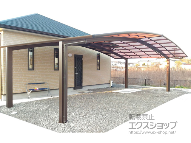 大阪府貝塚市ののカーポート レイナトリプルポートグラン　積雪〜20cm対応 施工例