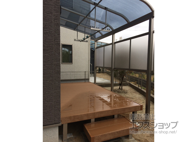 福岡県行橋市ののウッドデッキ マージウッドデッキ 施工例