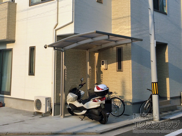 広島県広島市ののサイクルポート・駐輪場 レイナポートグランミニ 積雪〜20cm対応 施工例