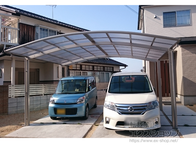 滋賀県守山市ののカーポート レイナツインポートグラン　積雪〜20cm対応 施工例