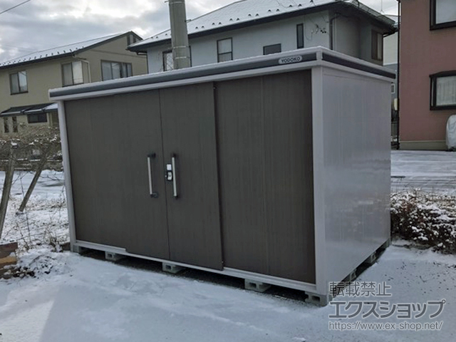 長野県松本市のの物置・屋外倉庫 エルモ 一般型 3620×2220×2117 LMD-3622-DW 施工例