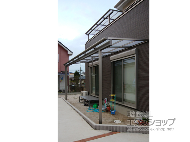 福岡県福岡市ののテラス屋根 スピーネ F型 テラスタイプ 単体 積雪〜20cm対応 施工例