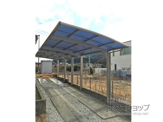 奈良県香芝市ののカーポート レイナポートグラン 延長　積雪〜20cm対応 施工例