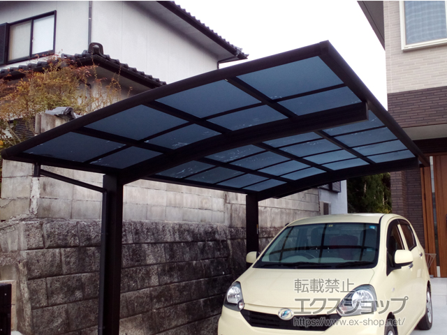 岡山県美作市ののカーポート プレシオスポート 積雪〜20cm対応 施工例