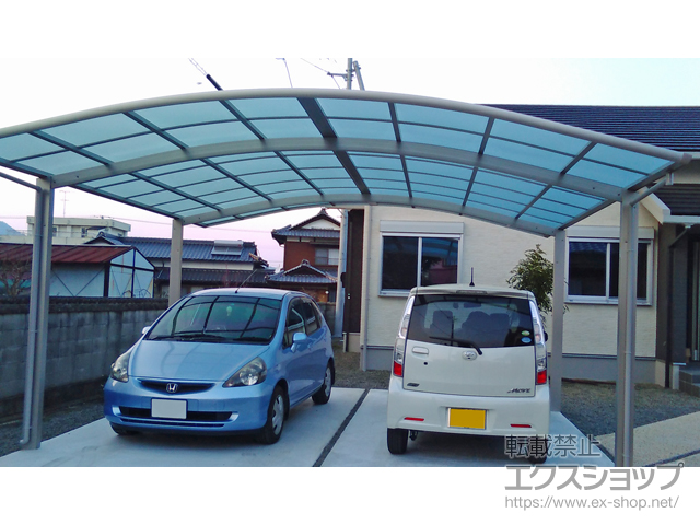 愛媛県西条市ののカーポート レイナツインポートグラン　積雪〜20cm対応 施工例