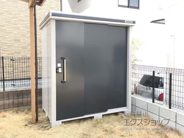 大阪府箕面市のの物置・屋外倉庫 エルモ 一般型 1870×1170×2121 LMD-1811-SM 施工例