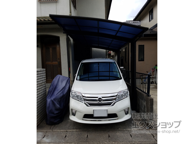 滋賀県大津市ののカーポート プレシオスポート 積雪〜20cm対応 施工例