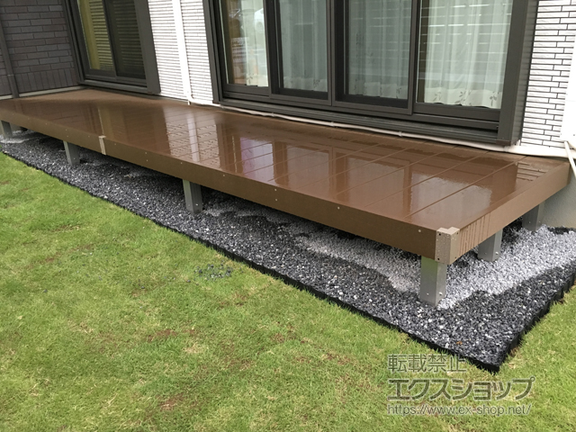 千葉県流山市ののウッドデッキ リウッドデッキ 200 施工例