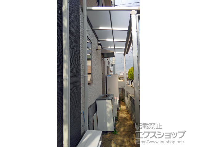 広島県福山市ののカーポート ネスカR (ラウンドスタイル) 縦連棟 積雪〜20cm対応 施工例