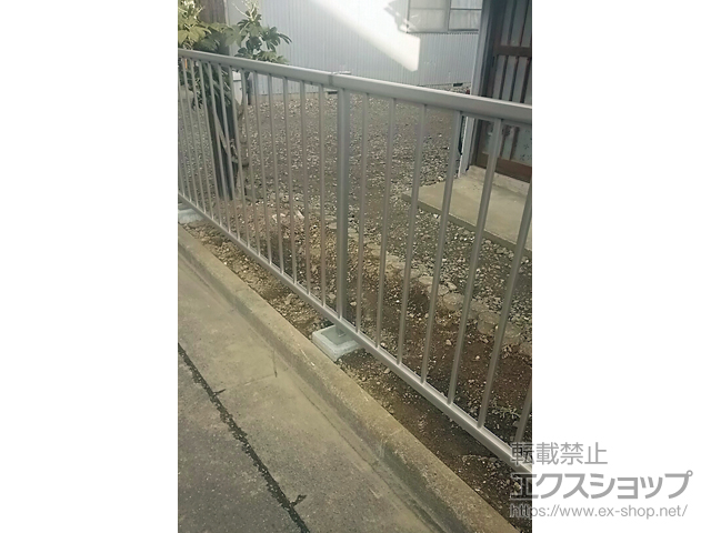 宮城県仙台市ののフェンス・柵 ミエッタフェンス 防犯たて格子タイプ 自由柱 施工例