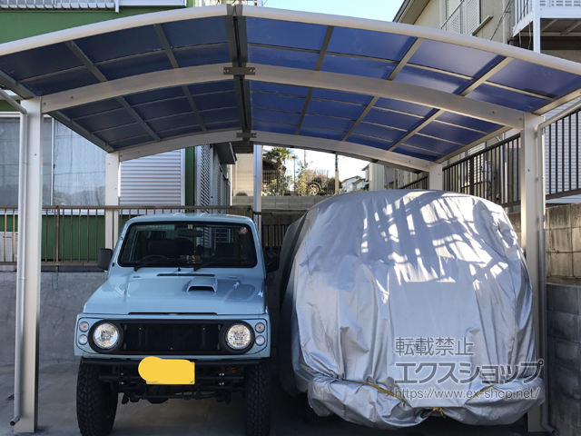 千葉県木更津市ののカーポート レイナポートグラン M合掌　積雪〜20cm対応 施工例