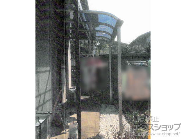 三重県員弁郡東員町ののテラス屋根 プレシオステラス R型 テラスタイプ 単体 積雪〜20cm対応 施工例