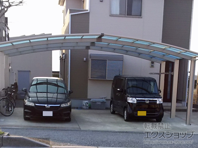 滋賀県犬上郡豊郷町ののカーポート レイナトリプルポートグラン 積雪〜20cm対応 施工例