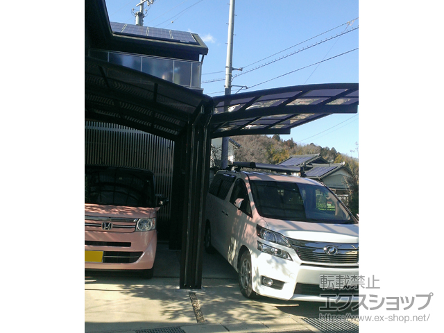 愛知県豊田市ののカーポート レイナポートグラン Y合掌　積雪〜20cm対応 施工例