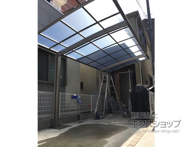 神奈川県相模原市ののカーポート ネスカR (ラウンドスタイル) 積雪〜20cm対応 施工例