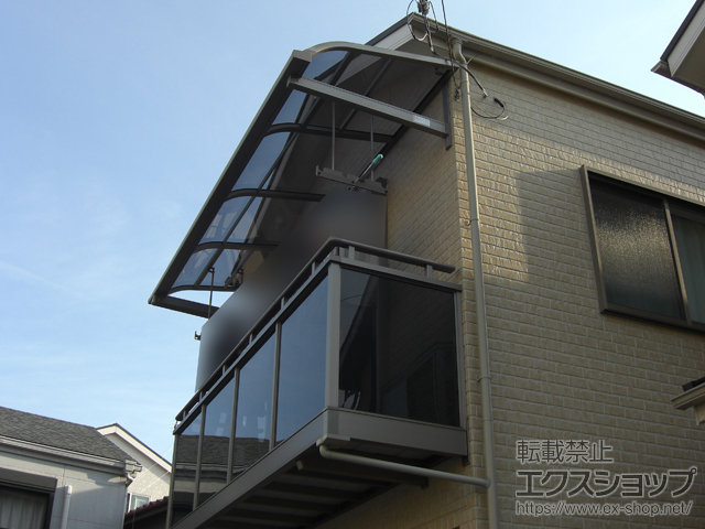 大阪府枚方市ののバルコニー・ベランダ屋根 スピーネ R型 ルーフタイプ 単体 積雪〜20cm対応 施工例