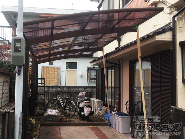 大阪府大東市ののカーポート レイナポートグラン 延長　積雪〜20cm対応 施工例