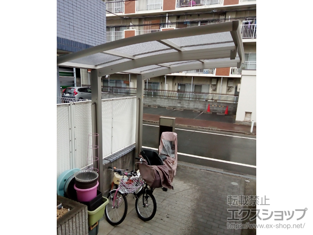 東京都板橋区ののサイクルポート・駐輪場 レイナポートグランミニ 積雪〜20cm対応 施工例