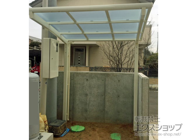 群馬県前橋市ののサイクルポート・駐輪場 ネスカRミニ (ラウンドスタイル) 積雪〜20cm対応 施工例