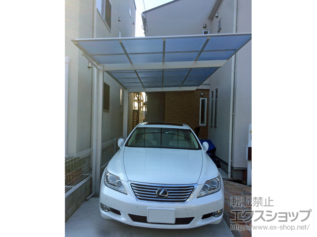 東京都町田市ののカーポート ネスカF (フラットスタイル) 積雪〜20cm対応 施工例