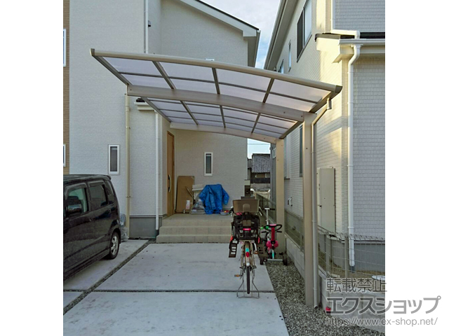 愛知県江南市ののカーポート プレシオスポート 積雪〜20cm対応 施工例