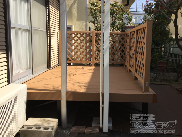 神奈川県横浜市ののウッドデッキ マージウッドデッキ 施工例