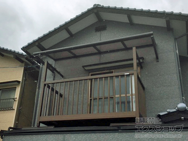 広島県安芸郡熊野町ののバルコニー・ベランダ屋根 スピーネ R型 ルーフタイプ 単体 積雪〜20cm対応 施工例