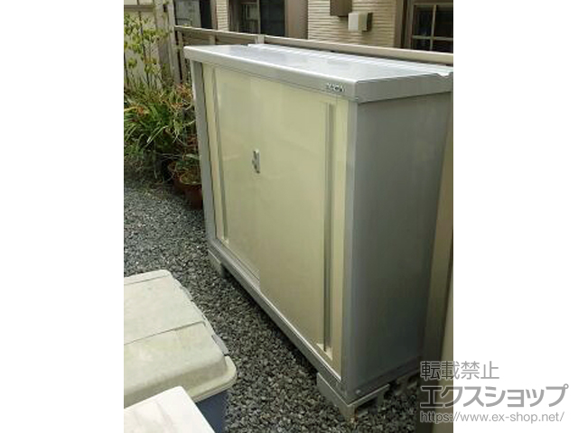 京都府城陽市のの物置・屋外倉庫 シンプリー 一般型 1320×415×1103 MJX-134B-FW 施工例