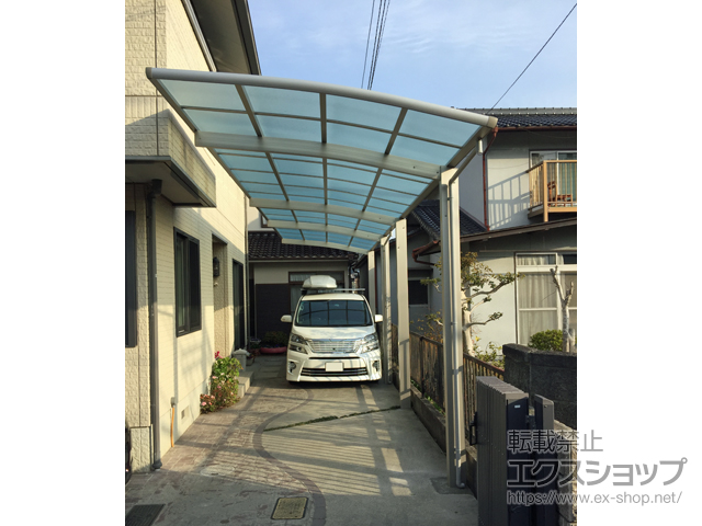 岡山県岡山市ののカーポート レイナポートグラン 縦連棟　積雪〜20cm対応 施工例